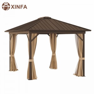 10 \\\\ \'x 12 \\\\\' Gazebo di copertura del tetto in acciaio zincato